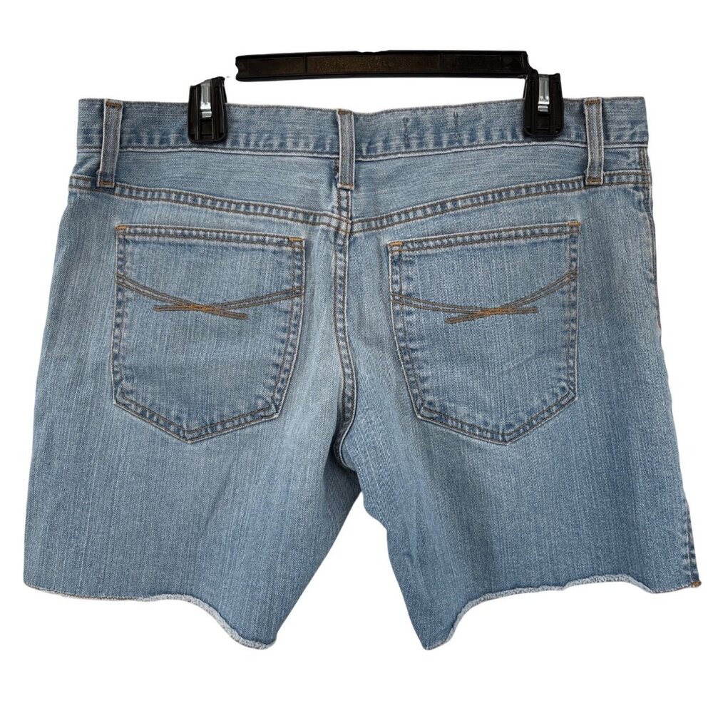 Gap 1969 Boyfriend Denim Shorts 30/10 Split Hem Used - Picture 2 of 13